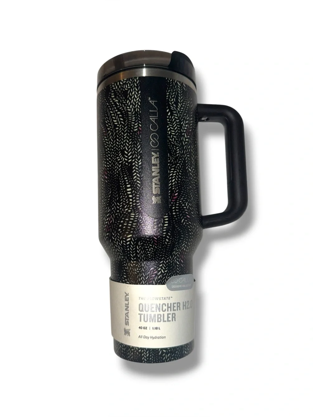 Stanley x CALIA 40 oz. Quencher H2.O FlowState Tumbler in Black Serpent